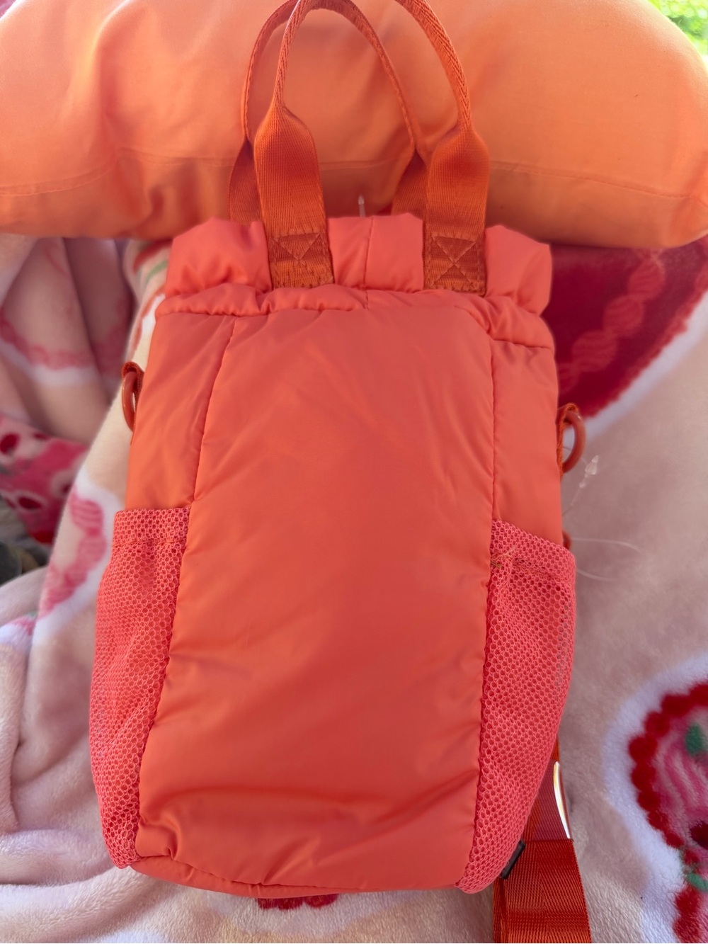 Wildfox Coral Orange Mini Crossbody Backpack - NWT - Picture 4 of 6